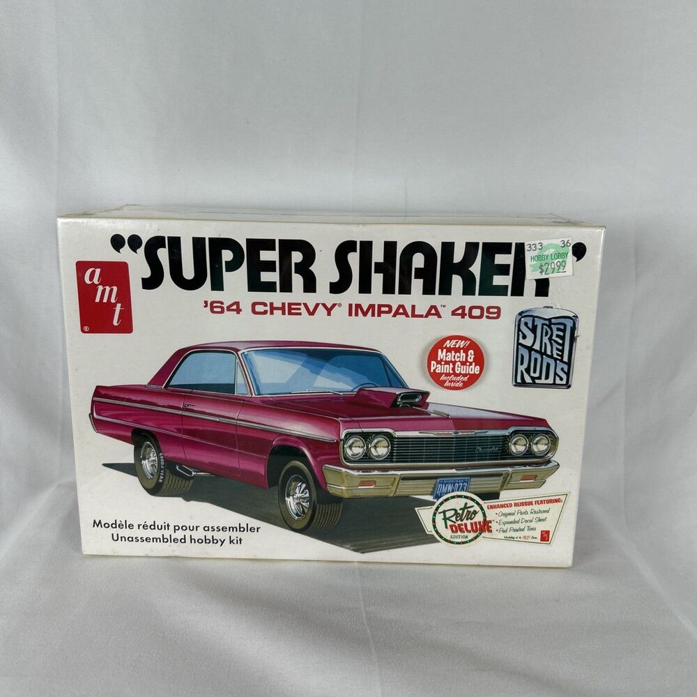 AMT '64 Chevy Impala 409 Super Shaker Street Rods SEALED BOX 1/25 Scale Kit